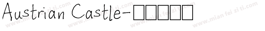 Austrian Castle字体转换